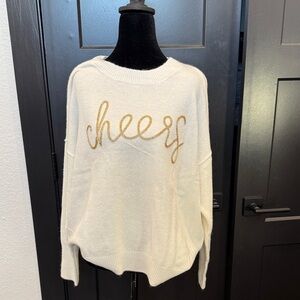 Vince Camuto “Cheers” sweater NWT Size Medium